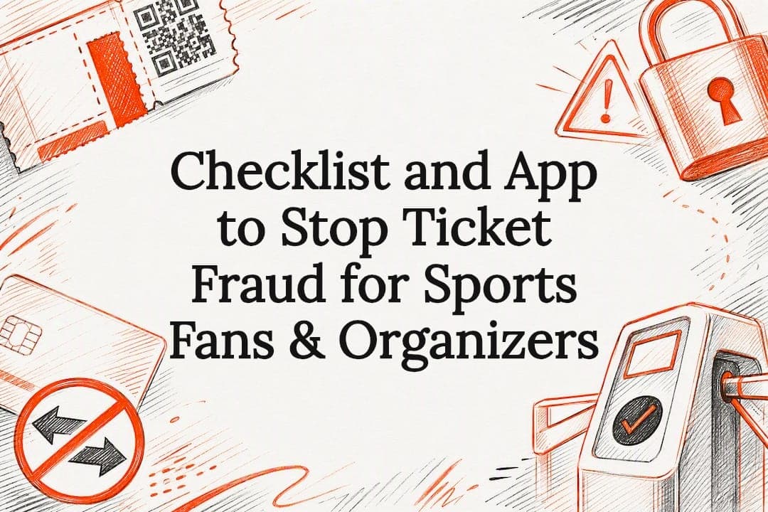 Checklist and App to Stop Ticket Fraud for Sports Fans & Organizers