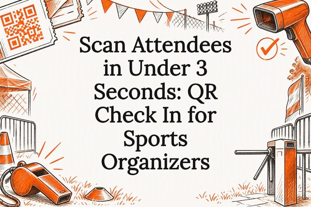 Scan Attendees in Under 3 Seconds: QR Check In for Sports Organizers