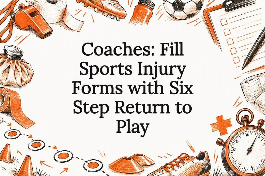 Coaches: Fill Sports Injury Forms with Six Step Return to Play