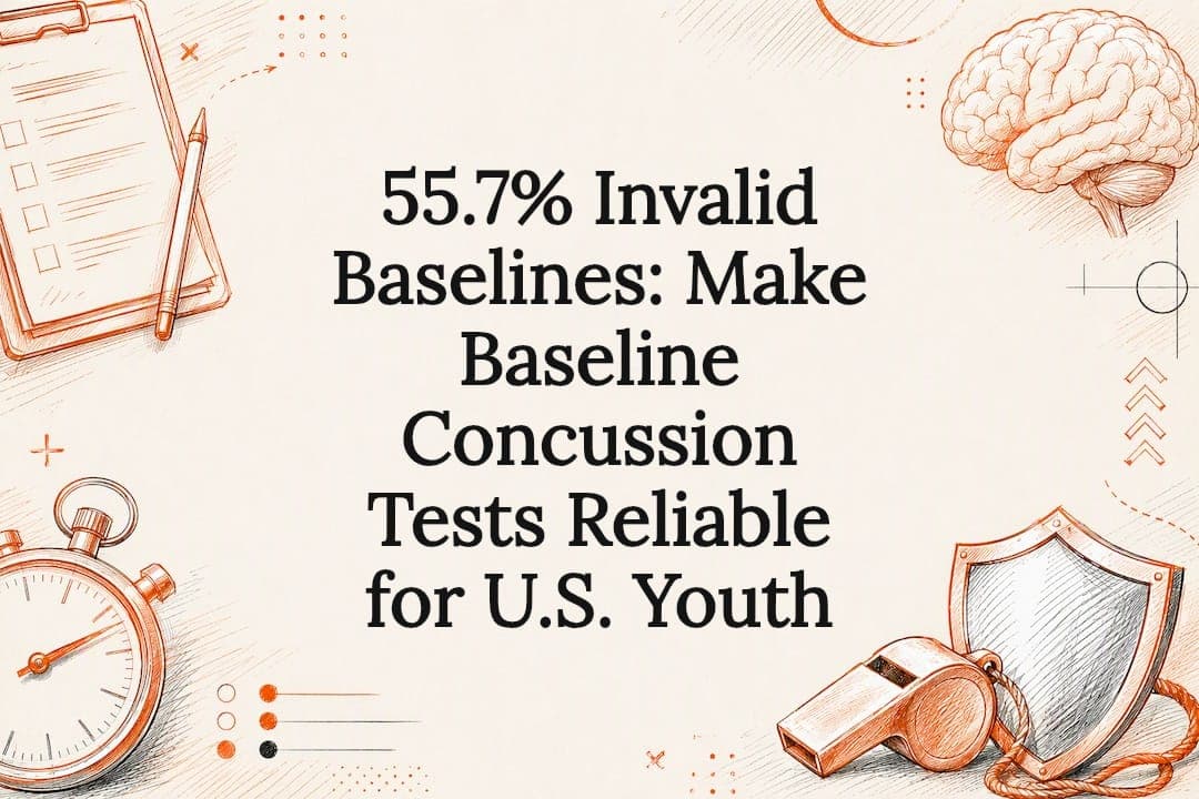 55.7% Invalid Baselines: Make Baseline Concussion Tests Reliable for U.S. Youth
