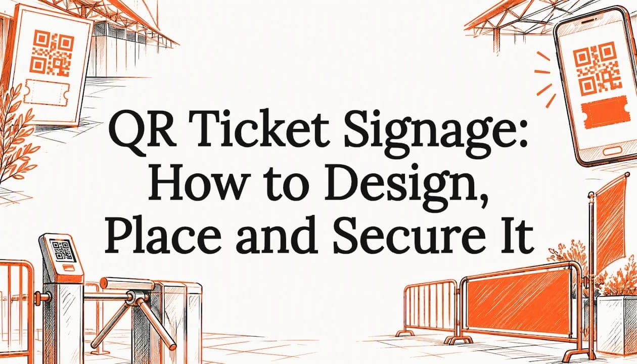 QR Ticket Signage: How to Design, Place and Secure It